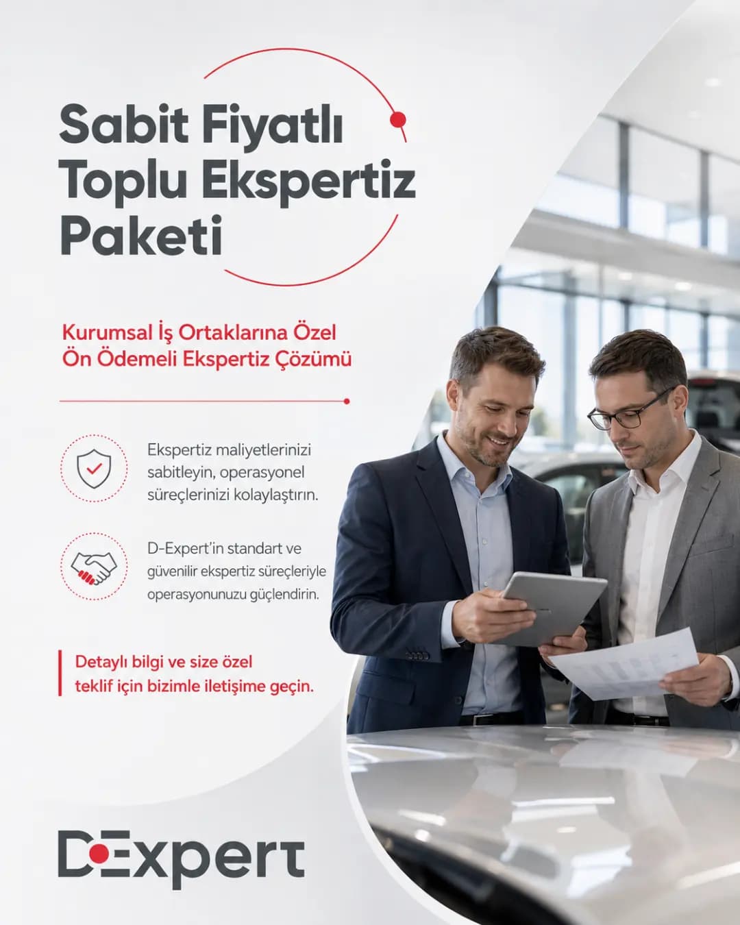 D Expert creative presenting a fixed-price bulk inspection package for corporate partners
